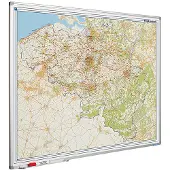 Smit Visual Whiteboard landkaart - België postcodes