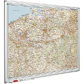 Smit Visual Whiteboard landkaart - België & Luxemburg wegenkaart