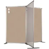 Smit Visual Scheidingswand dubbelzijdig - Prikbord - 180x80 cm