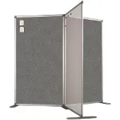 Smit Visual Scheidingswand dubbelzijdig - Prikbord - 180x100 cm