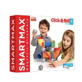 Smart Max Click & Roll - Magnetische Ballenbaan - 30-Delige Bouwset met Buizen en Staven - Educatief Speelgoed voor Kleuters - Vanaf 3 Jaar