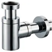 Blinq Goya Bekersifon Voor Fontein Geborsteld Nikkel - Messing - Wastafels - Sifons - 6952071522582