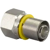 Uponor schroefbus gas Ø20x3/4" - messing - 1030557