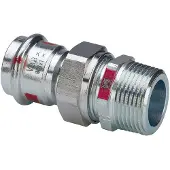 Viega Technologie voor pijpaansluitingen, GmbH & Co.KG Viega schroefverbinding Prestabo staal vz AG m SC platd. 35mmx11/4