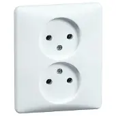 Peha Inbouw stopcontact dubbel creme - 4602012