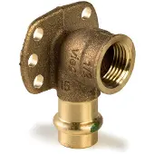 Viega Sanpress Muurplaat SC binnendraad 22x1/2 brons 335229