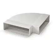 Toolstation T125 horizontale bocht 90deg 204x60mm