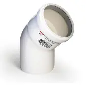 Ubbink Rolux rookgasafvoer bocht PP80 45deg