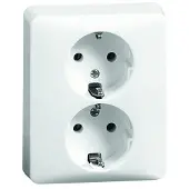 Peha Inbouw stopcontact RA dubbel LW - 4602217