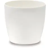 Elho Bloempot Brussels Diamond - Kunststof - Wit - Diam.22xh20,1cm
