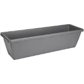Elho Barcelona Xl 60 - Plantenbak voor Balkon Buiten - Ø 59.0 x H 20.5 cm - Antraciet