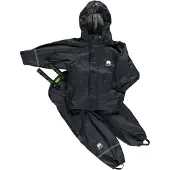 CeLaVi Regenkleding m. Bretellen - PU - Zwart - - 80 - Regenkleding