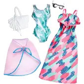 Mattel 2 Pack Dresses Fashion Looks Doll 3 Models Random Shipping Assorted Veelkleurig Kinderen