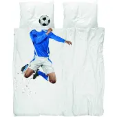 Snurk Dekbedovertrek Soccer Blue Percal-200 x 200 / 220 cm | 2-Persoons