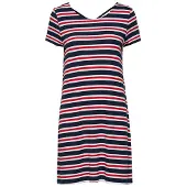 ONLY ONLBERA BACK LACE UP - Jurk - Korte mouwen - Loose fit - Lace-up detail op de rug - Stretchy stof