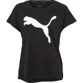 Puma Active Logo Tee Shirt Dames - Cotton Black