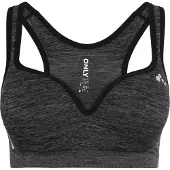 Only Play Sport bh 'ONPMartine-2' antraciet / zwart