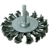 Silverline Staalborstel wiel met getordeerd draad 75 mm