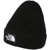 The North Face Logo Beanie, zwart