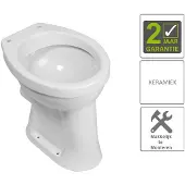 Boss & Wessing Bws toiletpot staand verhoogd 6 pk wit