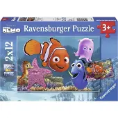 Disney Puzzle Nemo le petit fuguer Ravensburger 2 x 12 pièces