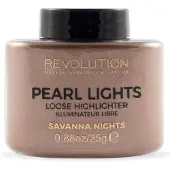 Makeup Revolution - Pearl Lights Loose Highlighter - Sypký rozjasňovač 25 g Savanna Nights (L)