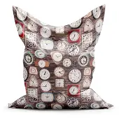 Design Zitzak Clock Small - Bruin