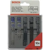 Bosch 10-delige set decoupeerzaagbladen Hout / metaal - 2607010148