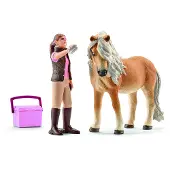 Schleich Horse Club Paardenspeelgoed voor meisjes en jongens vanaf 5 jaar Verzorger met IJslandse pony