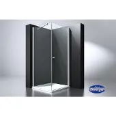 Best design erico vierkante cabine met 1 swing deur 100x100x200 cm nano glas 6mm