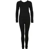 CMP - Women's Set (Sweat And Pant) Warm - Synthetisch ondergoed 40, zwart