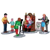 Lemax Kerstfiguur Photos with santa