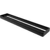 Haceka Aline dubbele handdoekhouder 60cm mat zwart