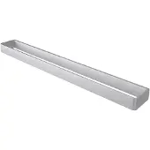 Haceka Aline enkele handdoekhouder geborsteld aluminium