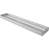 Haceka Aline dubbele handdoekhouder geborsteld aluminium