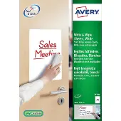 Avery whiteboardfolie formaat A4 wit pak van 4 stuks