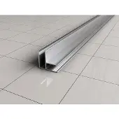 Wiesbaden Slim hoekprofiel 2000 x 10 mm chroom