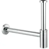 GROHE Universeel design sifon 1 1/4 met muurbuis en roset chroom