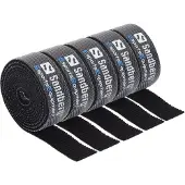 Sandberg 5 stuks: kabel Organizer klittenband Rol (zwart)
