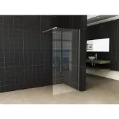 Mueller Slimline inloopdouche 60cm helder anti-kalk inclusief chroom profiel & stang