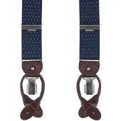 Profuomo Luxe Bretellen Navy-Wit -