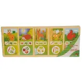 Marionette Houten puzzel dieren speel & leer konijn