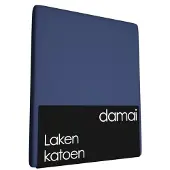 Damai Laken Damai Dark Blue (Katoen)-200 x 260 cm (2-persoons)