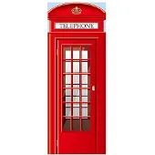 Walplus Deur Decoratie Sticker - UK Telefooncel