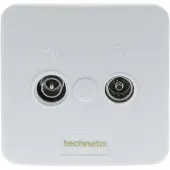 Q-Link coax inbouwelement rtv einddoos retour kabelkeur