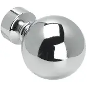Overig 2 Knoppen Bulb Chroom