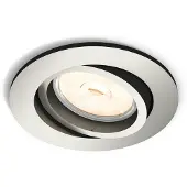 Philips Richtbare Inbouwspot Donegal Gu10 Rond 9cm Nikkel