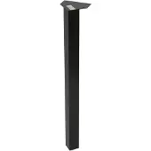 Duraline Meubelpoot Vierkant Staal 5x5x72cm Zwart