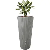 Martens Regenton met Plantenbak Grijs Kunststof 220 Liter