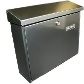 Burg wachter 8140 AMRUM 3867 NI Brievenbus RVS Zilver Sleutelslot